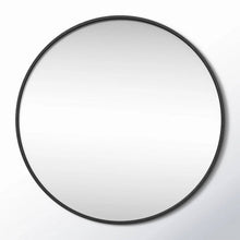 Load image into Gallery viewer, Round 32-inch Wall Mirror in Black - Bedroom Living Room Accent Bathroom Mirror