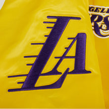 Load image into Gallery viewer, Pro Standard LA Lakers Souvenir Satin Jacket - Gold