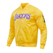 Load image into Gallery viewer, Pro Standard LA Lakers Big Logo Satin Jacket - Gold