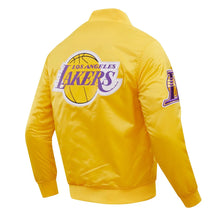 Load image into Gallery viewer, Pro Standard LA Lakers Big Logo Satin Jacket - Gold