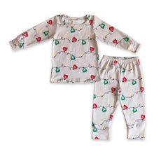 Load image into Gallery viewer, Christmas light print kids boy pajamas set