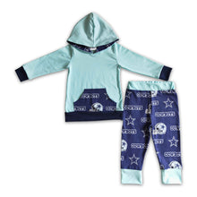 Load image into Gallery viewer, Cowboys long sleeves kids boy team hoodie set