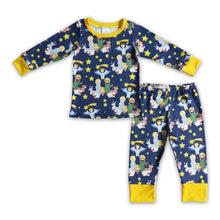 Load image into Gallery viewer, Nativity long sleeves kids boy Christmas pajamas