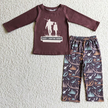 Load image into Gallery viewer, Daddy's hunting buddy boy clothing set