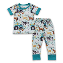 Load image into Gallery viewer, Pig sheep chicken horse goat kids boy farm pajamas