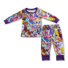 Load image into Gallery viewer, Colorful tiger long sleeves baby kids pajamas