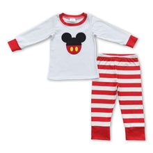 Load image into Gallery viewer, Long sleeves mouse stripe pants kids boy pajamas