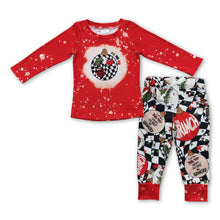 Load image into Gallery viewer, Green face jingle bell ho ho ho boy Christmas outfits