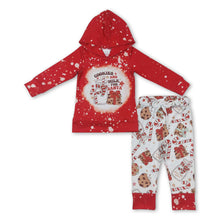 Load image into Gallery viewer, Cookies and milk for santa kids Christmas hoodie set