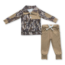 Load image into Gallery viewer, Camo pullover pants kids boy clothing set