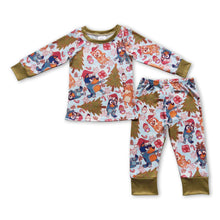 Load image into Gallery viewer, Dogs deer long sleeves baby boy Christmas pajamas