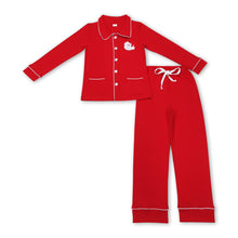 Load image into Gallery viewer, Red santa family clothes dad Christmas pajamas