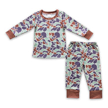 Load image into Gallery viewer, Brown camo long sleeves kids boy pajamas