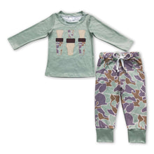 Load image into Gallery viewer, Duck call top camo pants kids boy clothing set