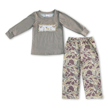 Load image into Gallery viewer, Duck deer top camo pants kids boy hunting clothes