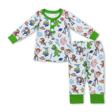 Load image into Gallery viewer, Green pig cactus toy kids boy pajamas