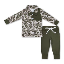 Load image into Gallery viewer, Long sleeves duck kids boys hunting pullover set
