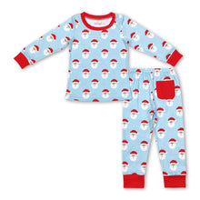 Load image into Gallery viewer, Santa long sleeves kids boys Christmas pajamas