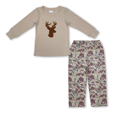 Load image into Gallery viewer, Long sleeves deer top camo pants boys hunting clothes