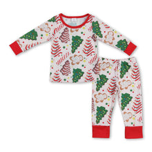 Load image into Gallery viewer, Christmas tree cake gingerbread kids boys pajamas
