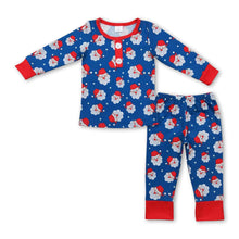 Load image into Gallery viewer, Long sleeves santa kids boys Christmas pajamas