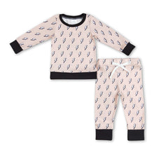 Load image into Gallery viewer, Khaki thunder long sleeves baby kids clothing set