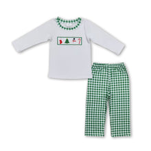 Load image into Gallery viewer, Christmas tree snowman kids boys clothing set