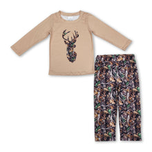 Load image into Gallery viewer, Long sleeves deer top camo pants boys clothing