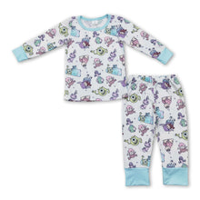 Load image into Gallery viewer, Long sleeves monster kids boys pajamas