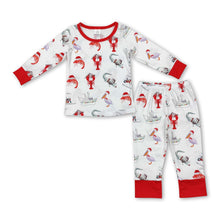 Load image into Gallery viewer, Crawfish duck boots Christmas kids boys pajamas
