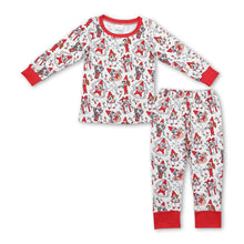 Load image into Gallery viewer, Long sleeves red dog gift kids Christmas pajamas