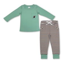 Load image into Gallery viewer, Football pocket top stripe pants boys clothing