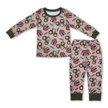 Load image into Gallery viewer, Farm Tractor long sleeves kids boys pajamas