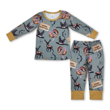 Load image into Gallery viewer, Gone hunting duck deer turkey kids boys pajamas