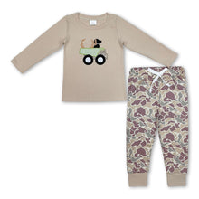Load image into Gallery viewer, Dog deer truck top camo pants boys hunting clothes