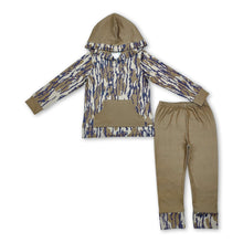 Load image into Gallery viewer, Camo pocket hoodie pants kids boys clothes