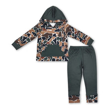 Load image into Gallery viewer, Dark camo pocket hoodie pants kids boys clothes