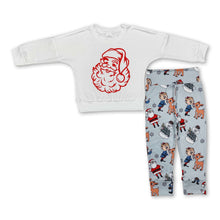 Load image into Gallery viewer, Long sleeves top snowman santa pants kids Christmas set
