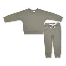 Load image into Gallery viewer, Cotton long sleeves top pockets pants kids clothes
