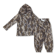 Load image into Gallery viewer, Camo hoodie pocket pants children clothing set