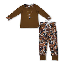 Load image into Gallery viewer, Long sleeves camo deer top pants kids boys clothing