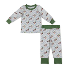 Load image into Gallery viewer, Green long sleeves duck kids boys hunting pajamas