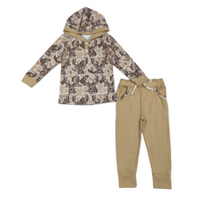 Load image into Gallery viewer, Long sleeves camo deer hoodie pants boys clothing set