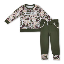 Load image into Gallery viewer, Mama's boy duck dog deer camo top pants children outfits