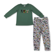 Load image into Gallery viewer, Long sleeves deer cotton top camo pants boys outfits