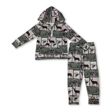 Load image into Gallery viewer, Long sleeves deer fishing hoodie pants hunting boy outfits