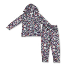 Load image into Gallery viewer, Long sleeves green camo baseball kids boys hoodie set