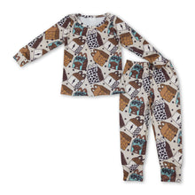 Load image into Gallery viewer, Long sleeves highland cow top pants boys western pajamas set