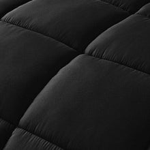 Load image into Gallery viewer, Twin Size Reversible Microfiber Down Alternative Comforter Set in Black