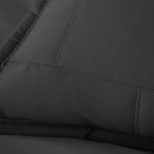 Load image into Gallery viewer, Twin/Twin XL Black Modern Brick Stitch Microfiber Reversible 2 Piece Quilt Set